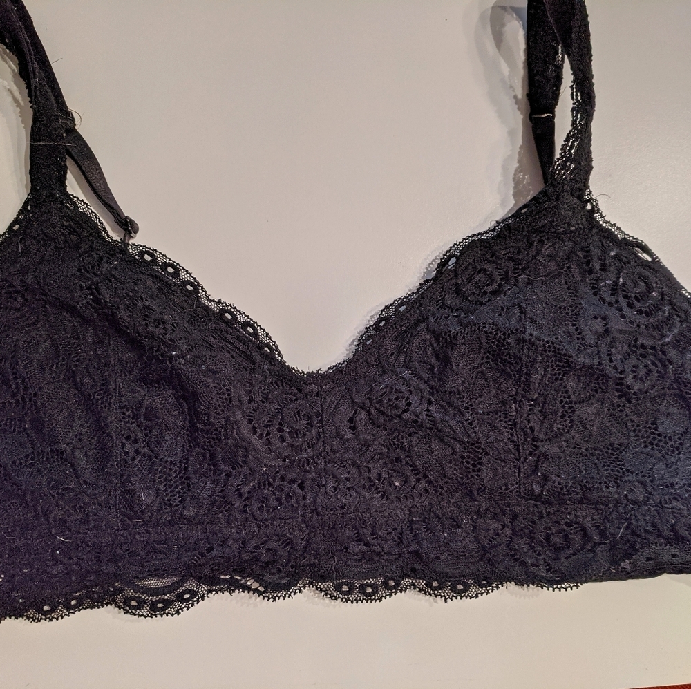Black Lace Mudd Bralette (XL)